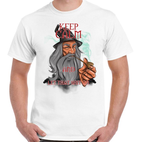 

keep calm & let that sh t go divertente da uomo signore degli anelli ispirato new fashion sport hooded sweatshirt hoodie t shirt