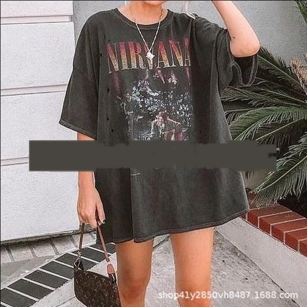 

summer new large women's round neck short sleeve long printed -shirt -shirt for women p3u2l, White