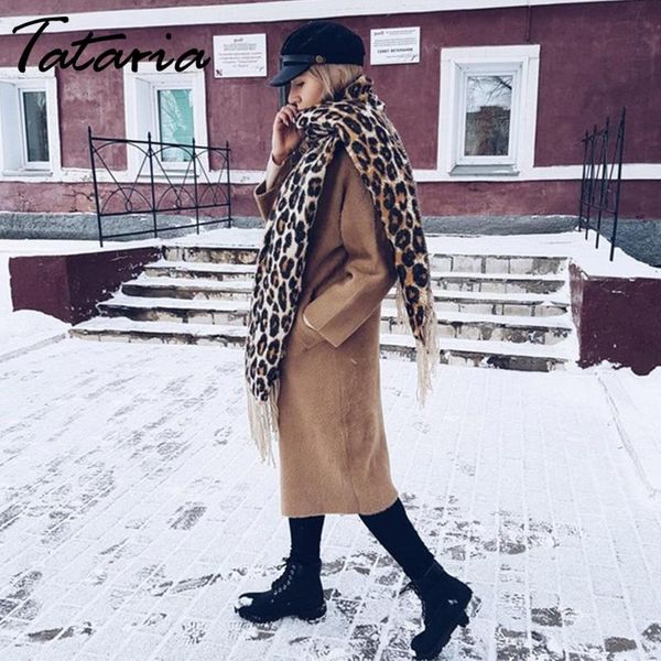 

warm soft cashmere thicken long shawls and scarves brown leopard poncho women winter scarf for women leopard scarf, Blue;gray