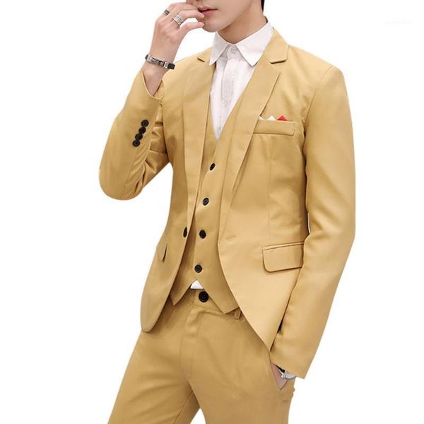 

vogue men slim fit social blazer spring autumn fashion solid wedding dress coat casual plus size business male suit jacket1, White;black