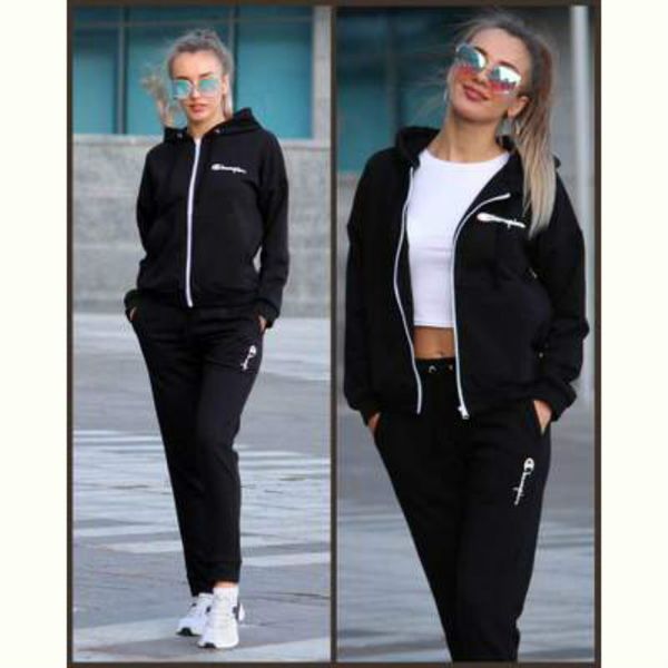 

womens casual two-piece suits women hooded sports suits womens 2020fw tracksuits fashion solid color cardigans + pants letter logo sets, Gray