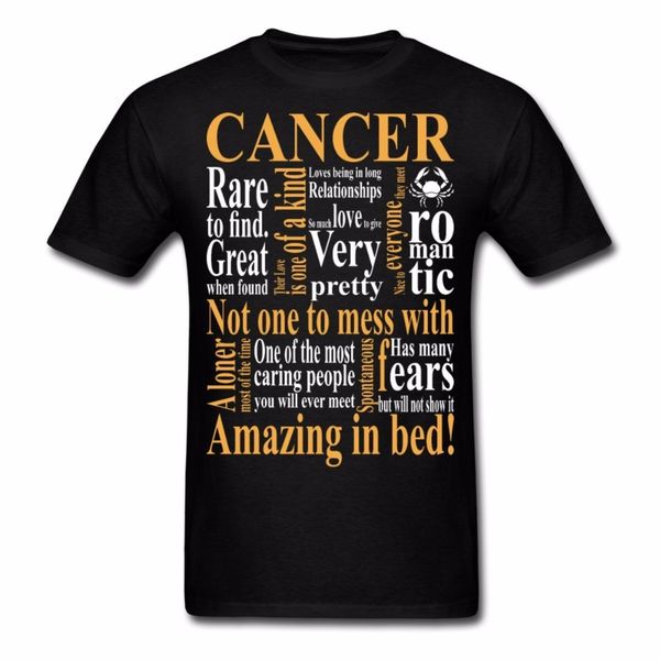

brand new man creative printed t shirt man's tee cancer character traits amazing in bed3d printed t shirts sport hooded sweatshirt hood