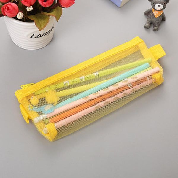 

net yarn pencil case high capacity pencil bag novelty student pen case simple stationery kawaii bag kawaii school supplies q bbyzqe