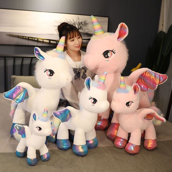 

lovely cartoon angel unicorn plush toy animal stuffed toy children's toy baby girl gift home decoration