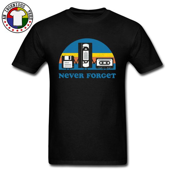 

never forget disc cassette vintage old school rock tape floppy sarcastic vhs fall crewneck man sport hooded sweatshirt hoodie men t shirt