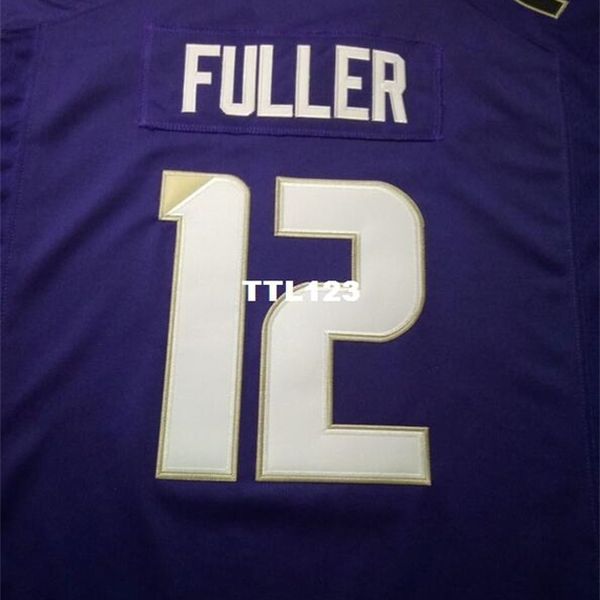 

men #12 aaron fuller black white or purple washingtonn huskies alumni college jersey or custom any name or number jersey