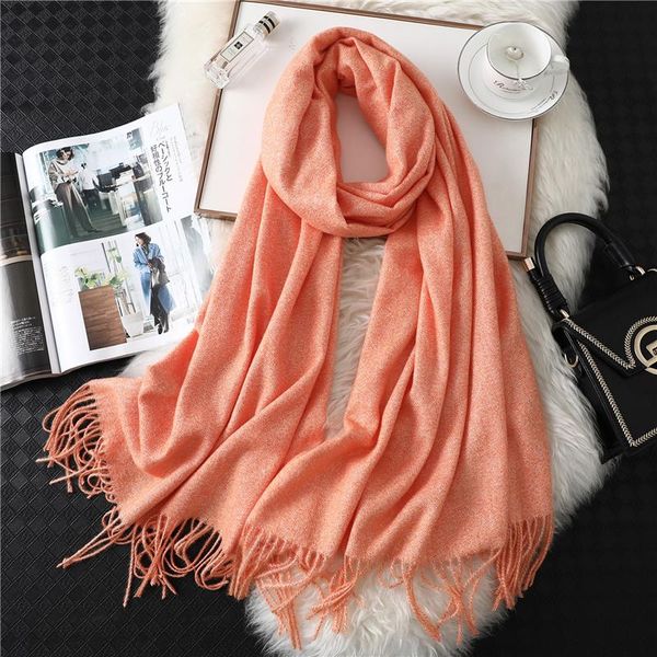 

2020 кашемир шарф для женщин шали и палантины soft long размер winter одеяла шарфов hijabs оголовье шея теплого pashmina tassele sqcasr, Blue;gray