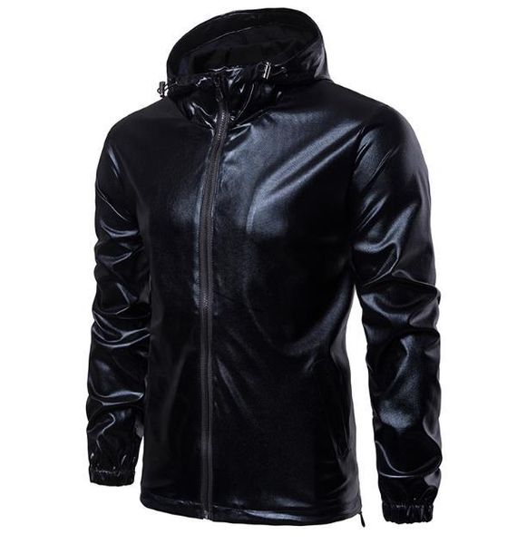

men's jacket casual autumn long sleeve hoodie solid outwear overcoat coat swertshirt outwear coat jacket, Black;brown