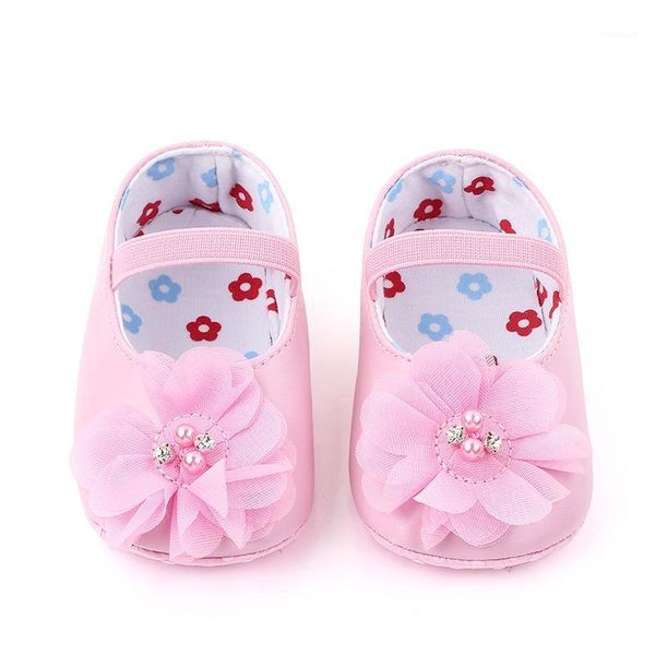 

first walkers baby pu shoes born prewalker soft bottom anti-slip footwear classic princess girl crib mary jane flower shoes221