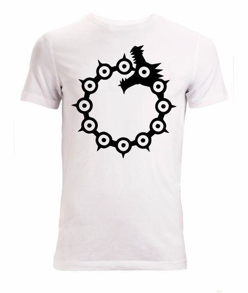 

sport new fashion cool casual t shirts seven deadly sins anime meliodas sin of wrath anime manga men's t shirt white summer tee shirt