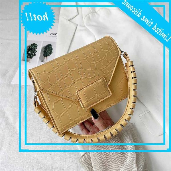 

steen pattern shoulder bag pu leather crossbody bags for women 2021 single handbag brand trending women's hand tas flap