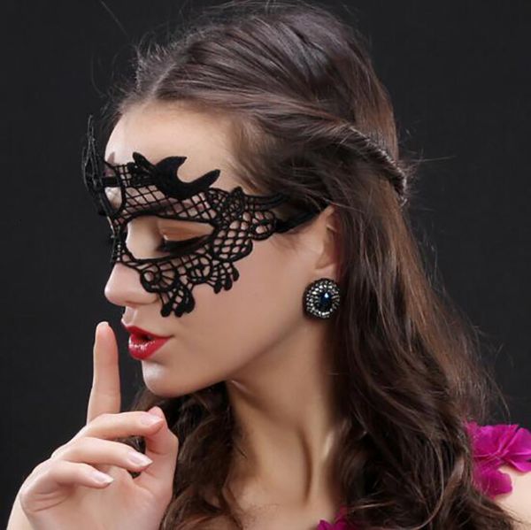 

black lady halloween lace mask cutout worldwide eye mask for masquerade party fancy mask costume for halloween party epacket free