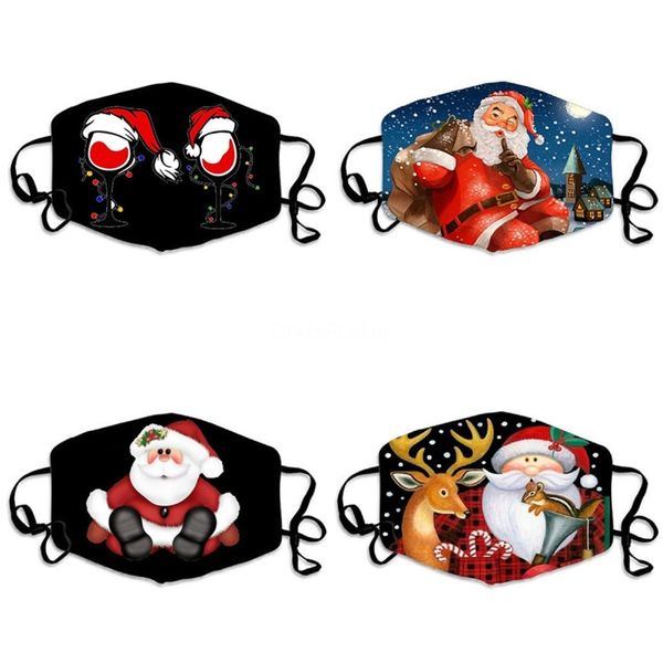 

ghost face masks mascherine animal expression print dustproof anti prectearloop mouth mask#231, Black