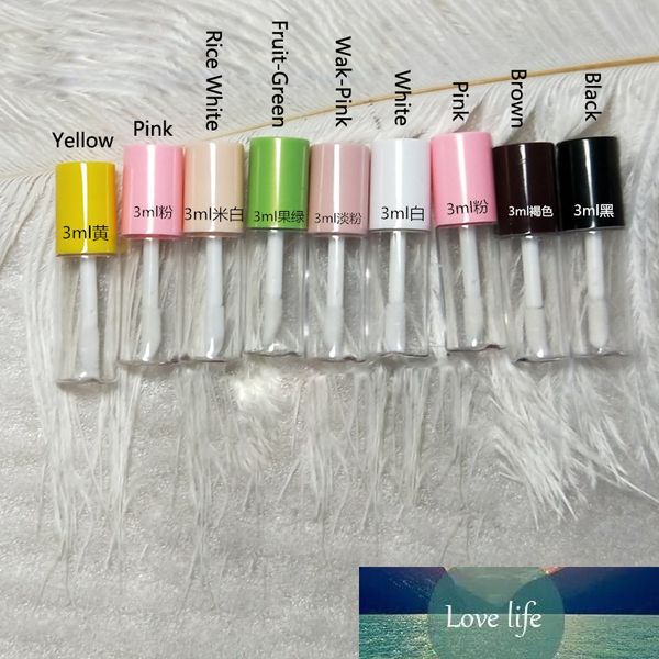 50/100 Stück 3 ml MINI bunte Kappen transparente Lipgloss-Röhre. Kleine Kosmetik-Lippenstift-Probeflasche, DIY-Lippenbalsam-Tuben