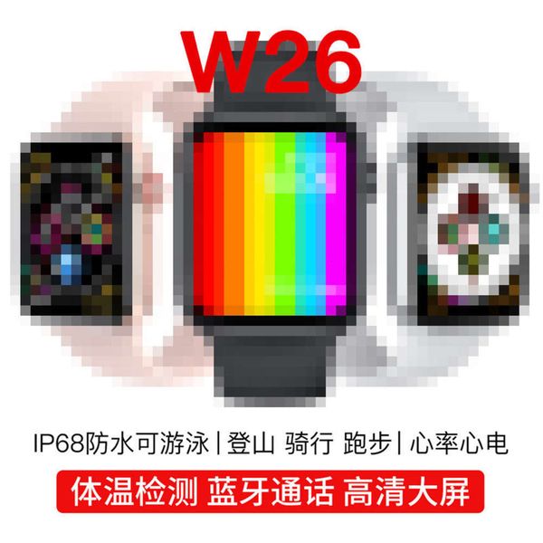 

w26 + bluetooth call smart bracelet encoder rotary button multi language sports watchjk