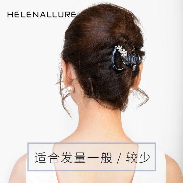 

mfemale helena lure / sea decoration set hairpin medium pan hair headdress back head clip k, Silver
