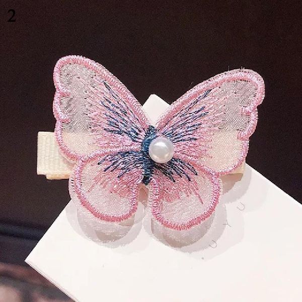 

women pearl barrettes headband hair ornament clip girls sweet lace hairpin embroidered butterfly mesh hairgrips hair accessories q sqcquj