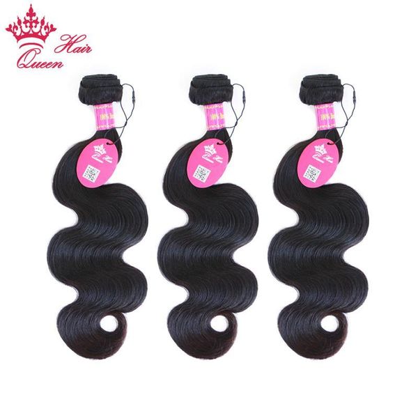 

queen hair 100% unprocessed brazilian virgin hair weave body wave dhl ing, Black