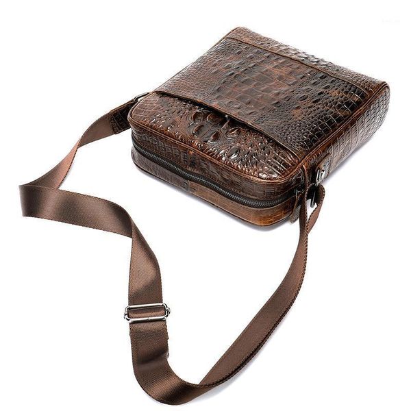 

new fashion genuine leather men briefcas crocodile small business bag briefcase shuolder bag crossbody for mens1