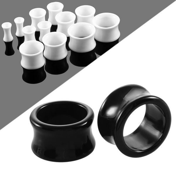 

1 pair acrylic ear plugs and tunnels ear piercings earlets screwed earring expander ear gauges body jewelry piercings q bbyqym, Silver