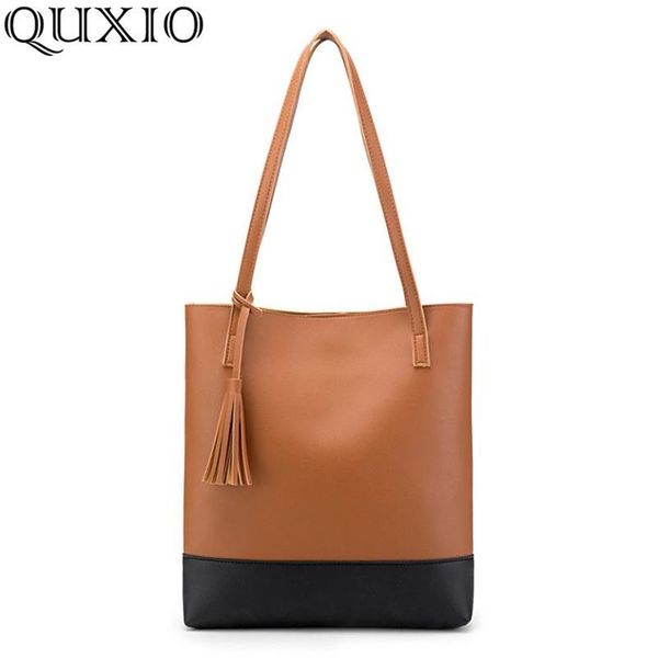 

2020 new european and american fashion solid color bucket type colortassel causal shoulder bag fhz01