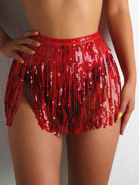 

sequin hem cover up s7tf#, White;black