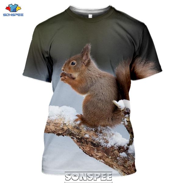 

new animal squirrel 3d print shirts comics graphic horror men clothing