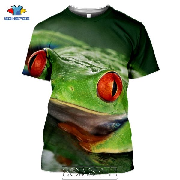 

tree frog cartoon natural red eyed frog mens homme 3d print shirts anime kawaii anime men clothing