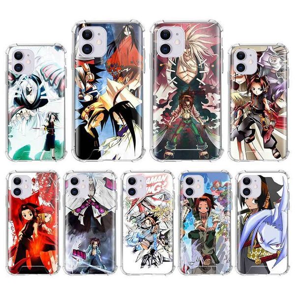 

чехол для iphone 12 mini 11 pro max x xs xr 7 8 6 6s plus se 2020 подушка безопасности anti fall cover mobile caso hot anime shaman king