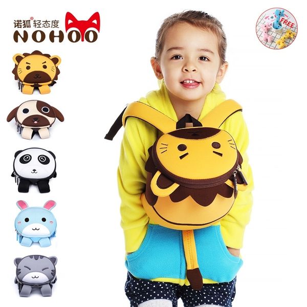 

backpack nohoo cartoon 3d kids bag for girls boys school bags mochila escolar cute waterproof backpacks kindergarten sac a dos y200107