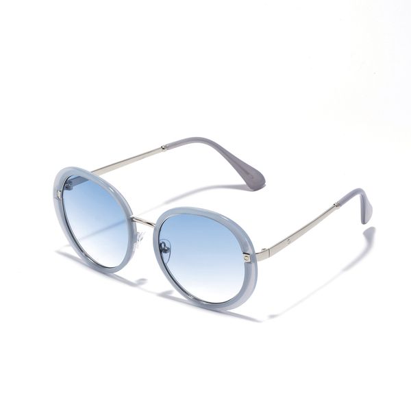 

2019 new personality trend sunglasses 8317 round style fashion trend women's sunglasses, White;black