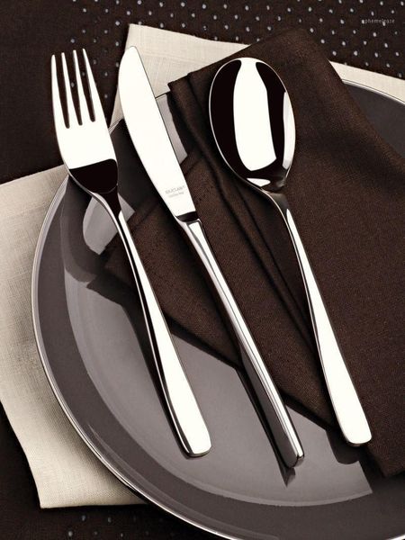 

kiliclar belek dinnerware 36 pcs stainless steel tableware cutlery set vintage quality knife fork dining dinner set1