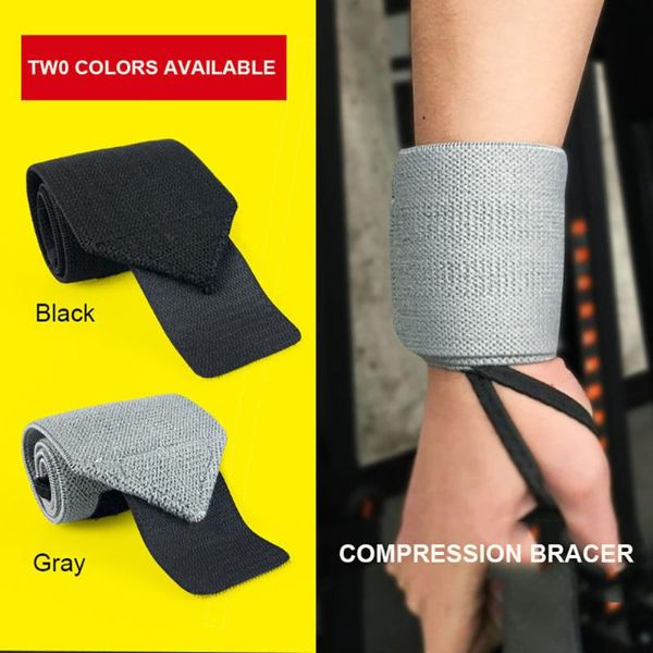 

1pcs sports wrist band padded wrist brace strap power hand support fitness gym weight lifting training wristband, Black;red