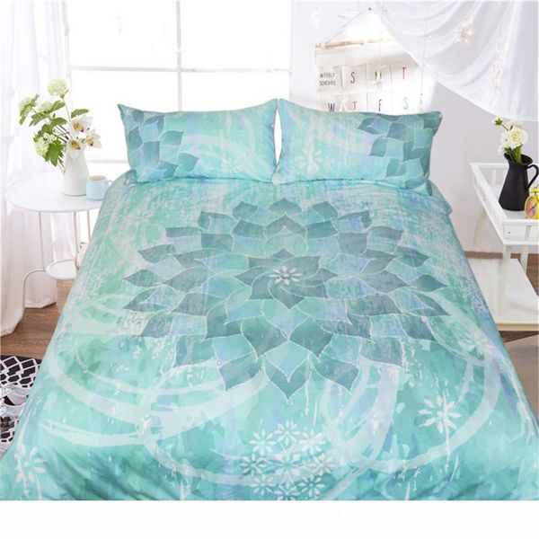 

mandala bedding set  soft bedclothes twill bohemian print duvet cover set with pillowcases bed home