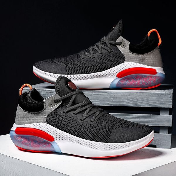 

new breathable running shoes for men outdoor air cushion sport men sneakers mens shoes walking jogging shoes zapatillas 201008, Black