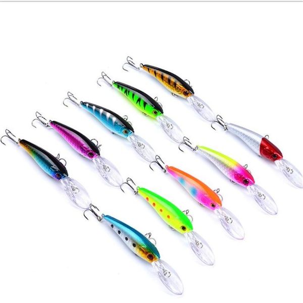 

1pcs lifelike minnow floating fishing lure 9.5cm 7.2g fish wobblers with 6# hooks crankbait hard bait artificial pesc bbyfyd