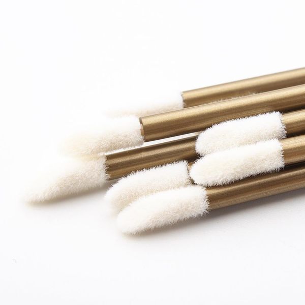 

50шт одноразовые макияж губ кисть мягкая помада тушь блеск палочки аппликаторы ресницы очиститель для очистки косметика для макияжа инструме