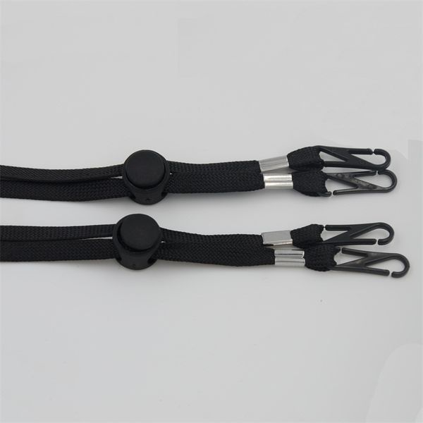 

black grey hanging rope mask ear grips elastic band adjustable anti loss cord with buckle extension holder accessories 0 5ts b2