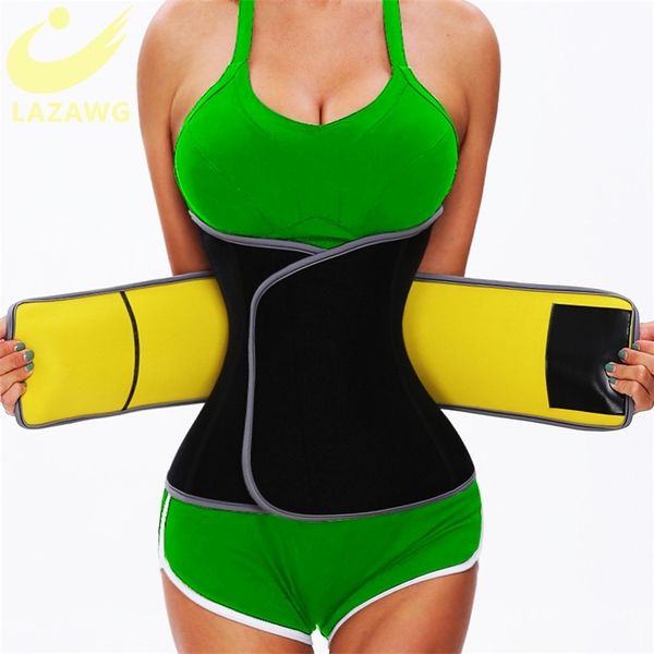 LAZAWG Vita Trainer Body Shaper Cintura Perdita di peso Cintura Vita Cincher Tummy Control Dimagrante Shapewear Shapewear Home Fitness 201222