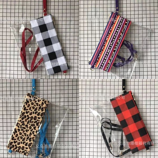 

women leopard shoulder pvc totes cosmetic transparent waterproof crossbody clear fashion grid grain handbags lla63 73 j2