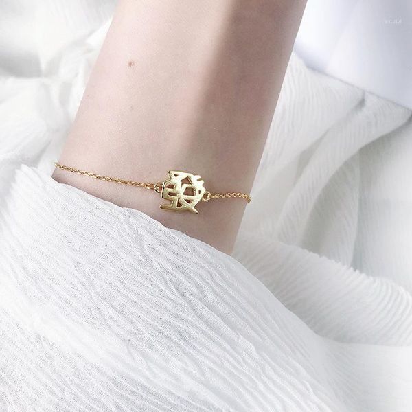 

925 sterling silver creative personality simple women's transfer wealth hand ornaments temperament trend fashion jewelry1, Black