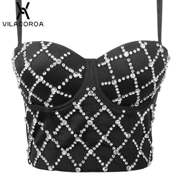 

tube diamond stitching ladies crop high waist bodycon banquet tank high waist backless sling female vest, White