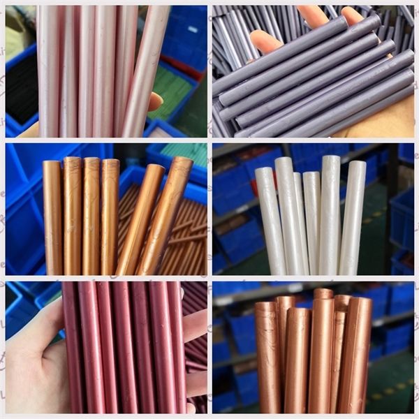 

new 6 colors 30pcs / pack round stick bar office supplies and wedding invitation card wax seal glue gun use 1019