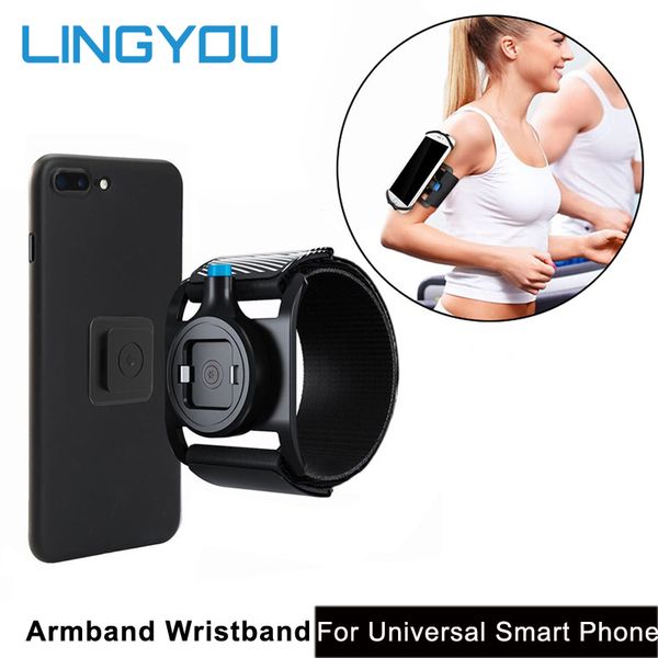 

lingyou armband cases universal sport handbag phone holder for iphone/samsung/huawei/xiaomi running arm band base