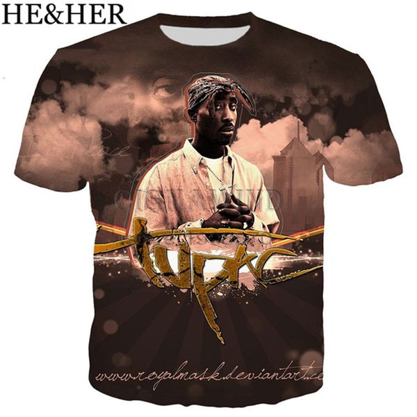 

new arrive style star tupac 2pac printed popular 3d print shirts graphic harajuku graphic men clothing