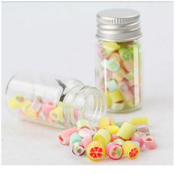 

47*70*34mm 80ml glass bottles aluminium cap empty transparent clear liquid gift candy container wishing bottles jars 1 jllujc