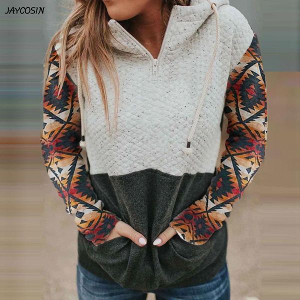 

jaycosin lastwork print hoodies thipper толстовки женщины повседневная пуловер топы осень толстовка с капюшоном женская капюшона судадера, Black