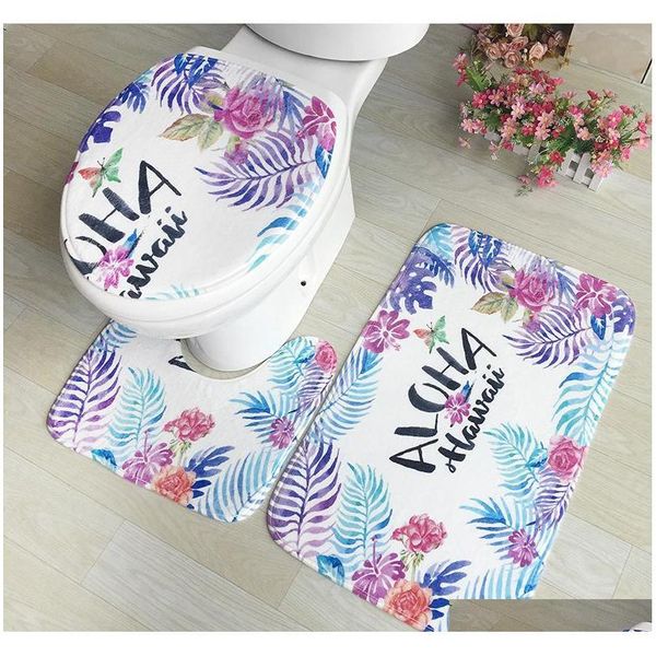 

colorful bathroom rugs 3 pcs/set closestool seat mat toilet seat mat anti slip wc mat 3d effect floor mats ho qyloil bdebaby