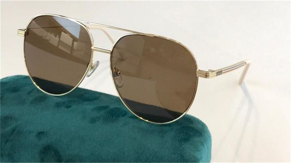 

the latest fashion design sunglasses 0832s pilot metal frame classic simple and generous style uv400 protective glasses quality, White;black