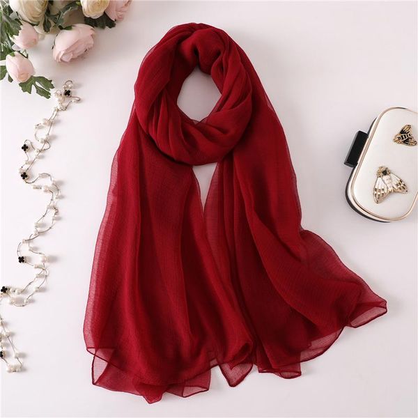 

2020 summer women scarf fashion solid color big size silk scarves for lady pashmina bandana winter shawls and wraps hijab stoles wmtdov, Blue;gray